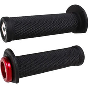 J33RFB-R Atv/Pwc Ruffian Lockon Grip 125mm Black/Red - Half Waffle Lock-on Grips