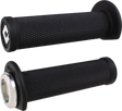 J33RFB-S Atv/Pwc Ruffian Lockon Grip 125mm Black/Silver - Half Waffle Lock-on Grips