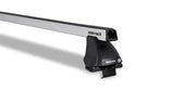 Silver and black roof rack on JA4859 Rhino Rack Heavy Duty 2500 for tough loads