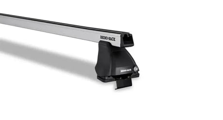 Silver and black roof rack on JA4859 Rhino Rack Heavy Duty 2500 for tough loads