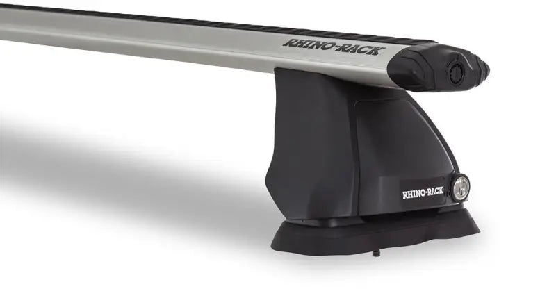 Silver and black Rhino Rack roof rack with locking mechanism for JA5429 Rhino Rack fitting kit