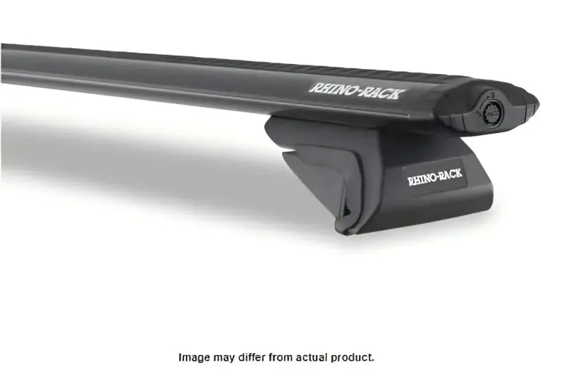 Black roof rack on JA8648 Rhino Rack 2500 Leg for mounting gear