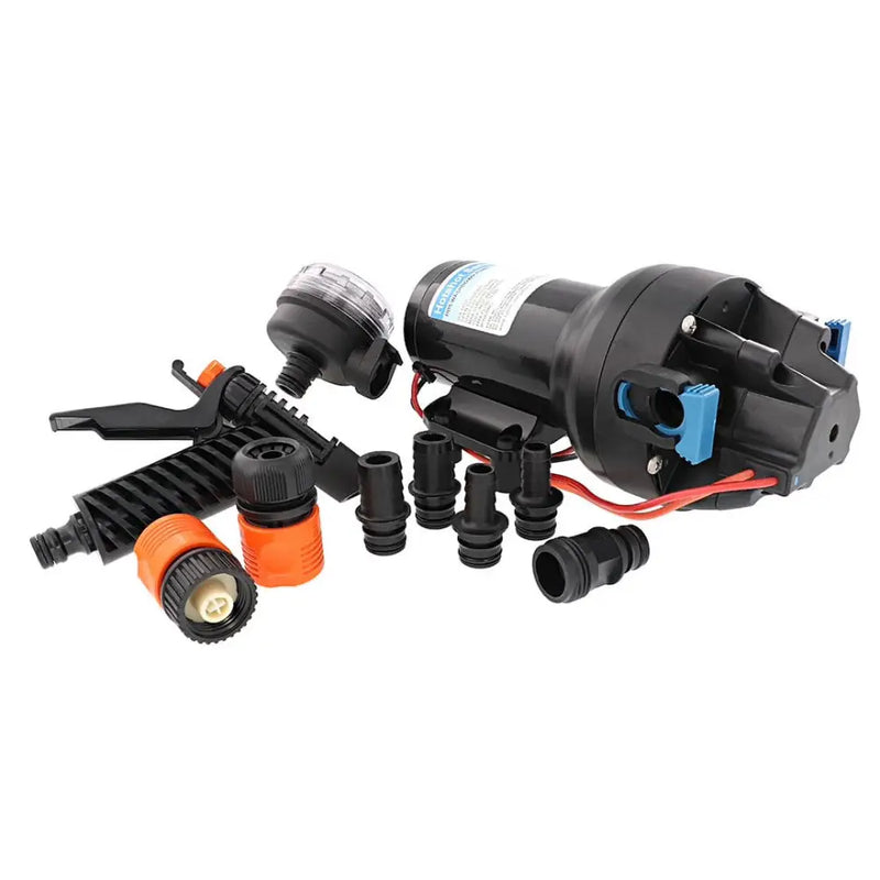 Jabsco Diaphragm Design Allows Dry Running Boat Washdown Pump P501J-119N-3A - Hotshot HD5 12V 5GPM 70PSI