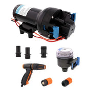Jabsco Diaphragm Design Allows Dry Running Boat Washdown Pump P601J-219N-3A - Hotshot HD6 12V 6GPM 70PSI