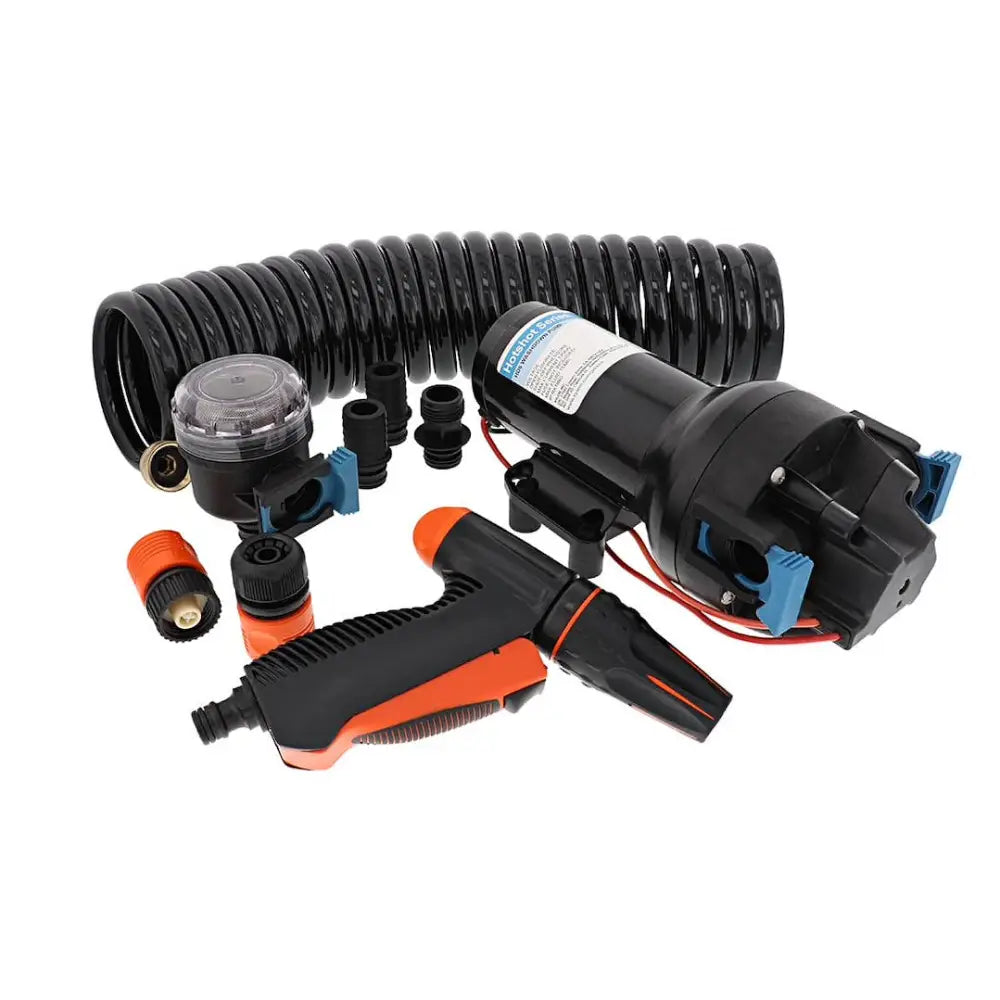 Jabsco Diaphragm Design Allows Dry Running Boat Washdown Pump P601J-219N-4A - Hotshot HD6 12V 6GPM 70PSI Kit