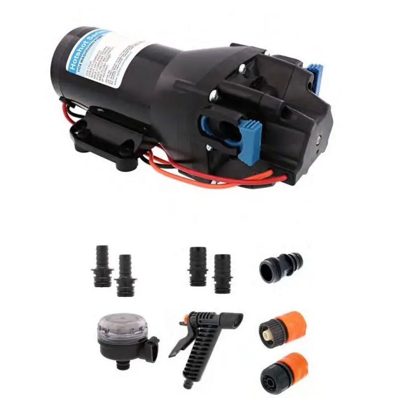 Jabsco Integrated Sealed Pressure Switch Boat Washdown Pump Q401J-118N-3A - Hotshot HD4 12V 4GPM 60PSI