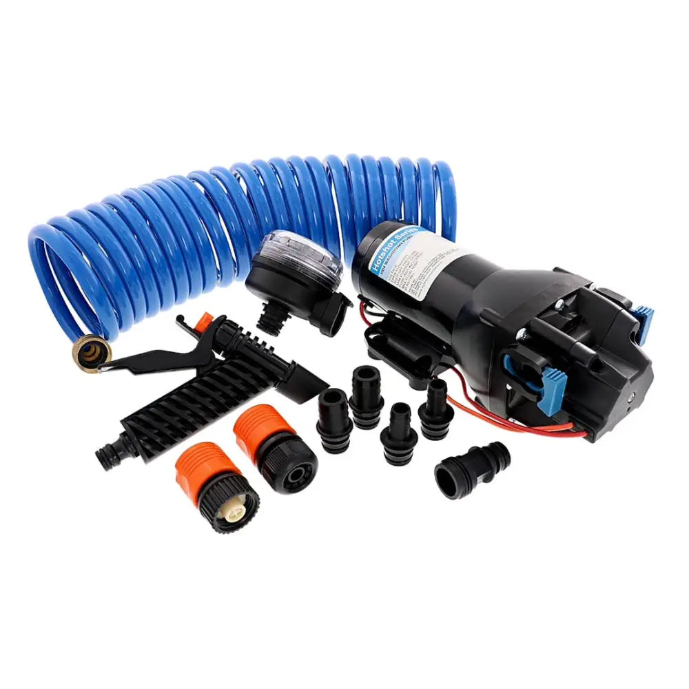 Jabsco Integrated Sealed Pressure Switch Boat Washdown Pump Q401J-118N-3A - Hotshot HD4 12V 4GPM 60PSI