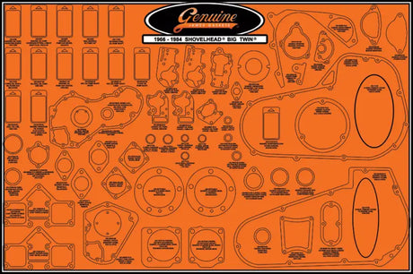 JAMES GASKETS Gasket Display Board for Powersports