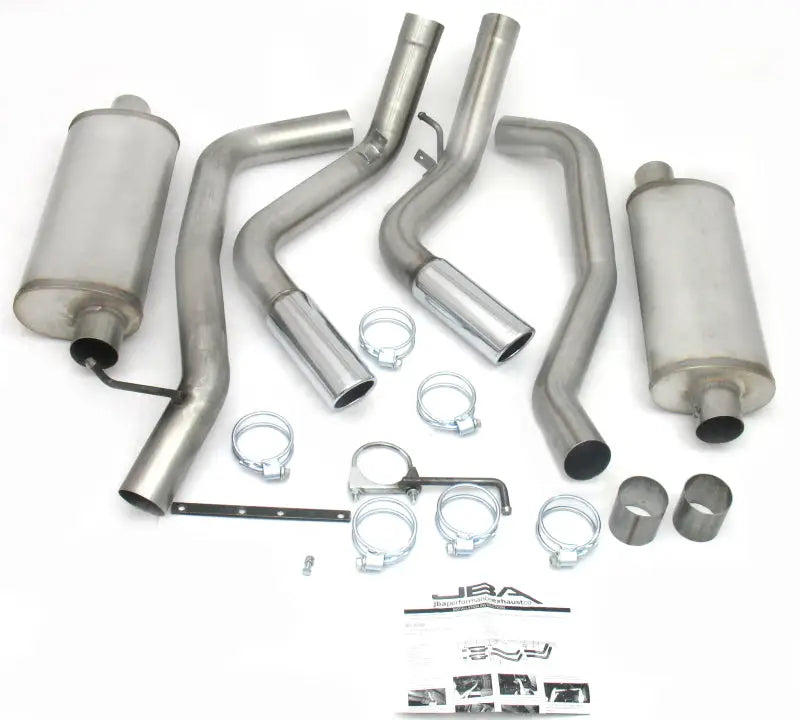 Stainless steel dual exit cat-back exhaust system for Chevrolet Silverado Silverado HD