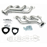 Shiny silver CTD Cat4Ward header with gaskets and hardware for GM Truck 6.0L LS