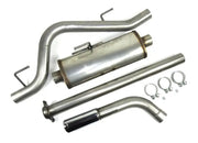 Stainless steel Ford F-150 single exit cat-back exhaust system for powerful sound
