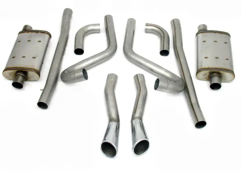 JBA 65-66 Ford Mustang 260-428 409SS Dual Through Rear Valance Header Back Exhaust - Truck & Automotive