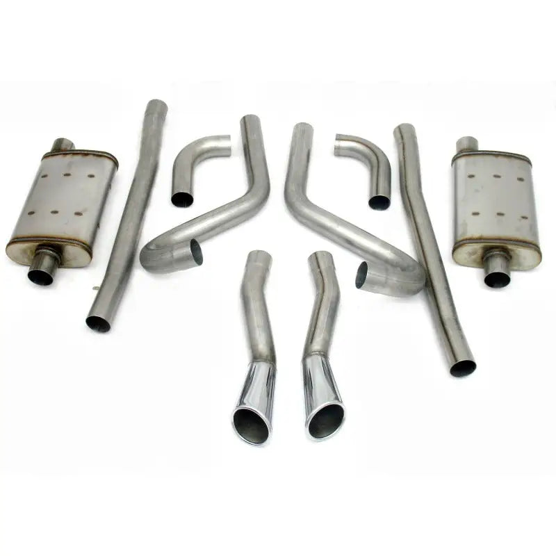 JBA 65-66 Ford Mustang 260-428 409SS Dual Through Rear Valance Header Back Exhaust - Truck & Automotive