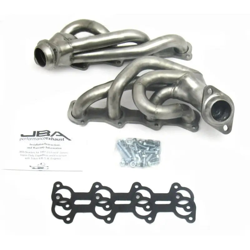 Automotive exhaust headers with gaskets and hardware for Ford Lightning 5.4L stainless steel shorty header