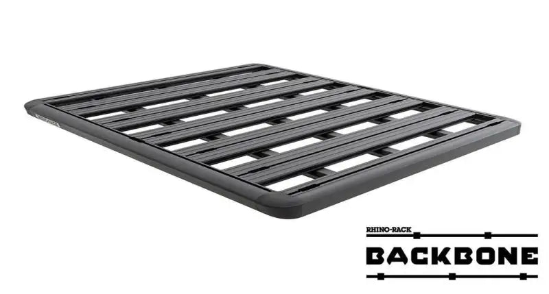 Black metal roof rack on Rhino Rack Pioneer Platform for your vehicle rooftop setup