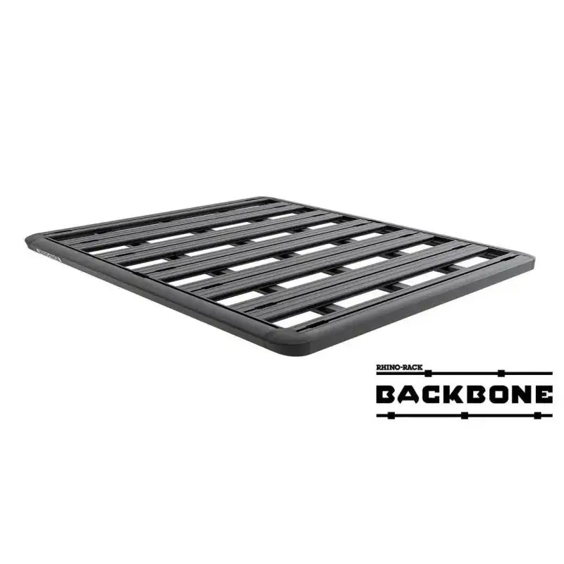 Black metal roof rack on Rhino Rack Pioneer Platform for your vehicle rooftop setup