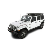 JC-00456 Rhino Rack Pioneer Platform (72' X 56') Unasse mounted on a white Jeep Rubicon, perfect for RV, Automotive, Powersports, off-road, marine, exterior, truck accessories, interior, truck bed, rv parts, Cargo Management, AVADA - Best Sellers, Must Haves