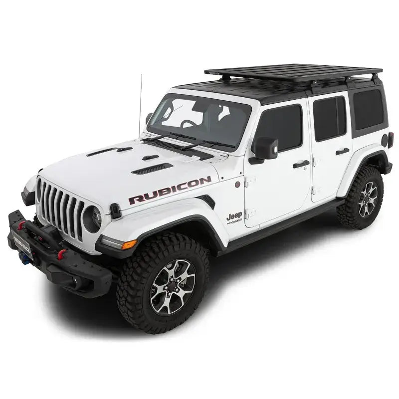 JC-00456 Rhino Rack Pioneer Platform (72' X 56') mounted on Jeep Rubicon, perfect for RV, automotive, powersports, off-road, marine, and truck accessories. Ideal for exterior enhancements, truck bed, and RV parts, Cargo Management, AVADA - Best Sellers, Must Haves