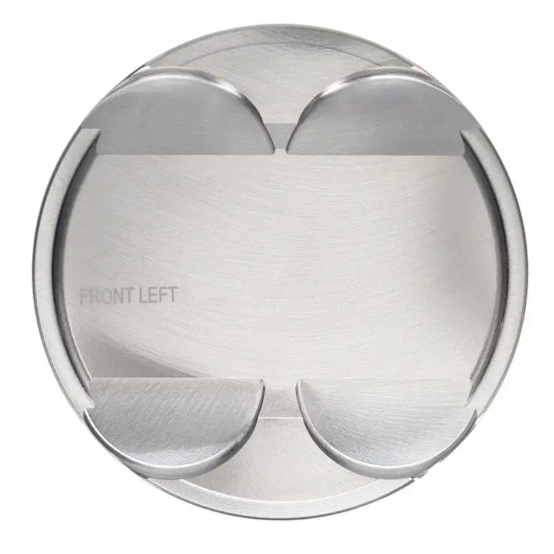 Silver engine piston for Ford Coyote Gen 3 engines in a set of 8