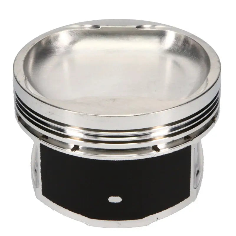 Silver and black JE Pistons TOY 2JZGTE 9.5:1 kit set of 6 with chrome finish