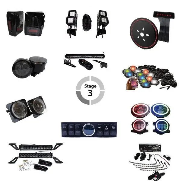 JJKS3K Racesport Lt Stage 3 Zombie King Led Lighting Co - Vehicle Light Upgrade Kit