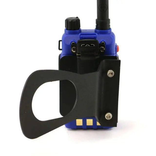 Blue two-way rugged radio with black holster for JK-RH-MT Rugged Radio V3 GMR2 RH-5R