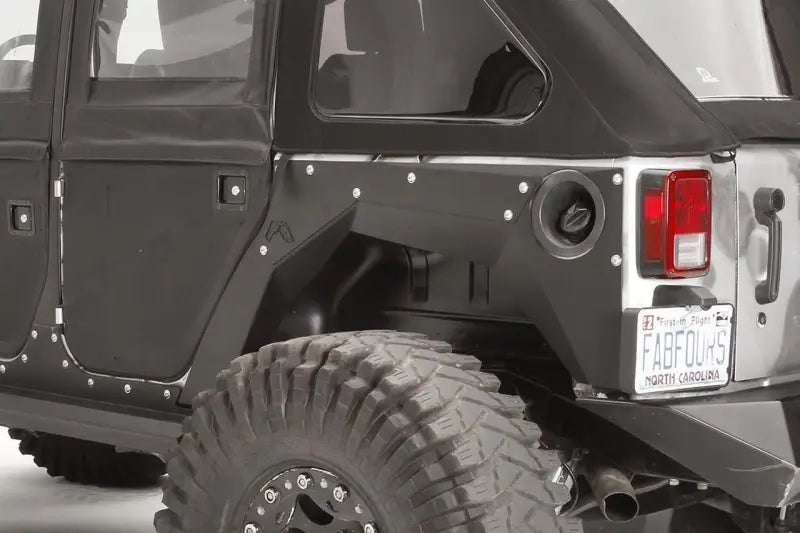 Fab Fours JK1001-1 Rear Fender for 07-16 Jeep Wrangler JK, high-quality construction, durable and reliable, enhanced protection, sleek and stylish design.