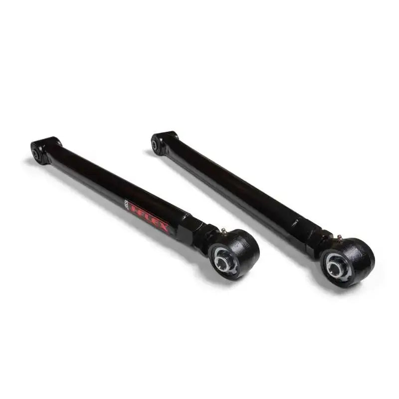 JKS Manufacturing 20-21 Jeep Gladiator JT Adjustable J-Flex Lower Control Arms - Rear, black high-strength components for enhanced off-road performance