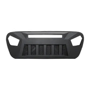 Black JL09T Trailfx Jeep JL aluminum grille with headlight openings for rugged look