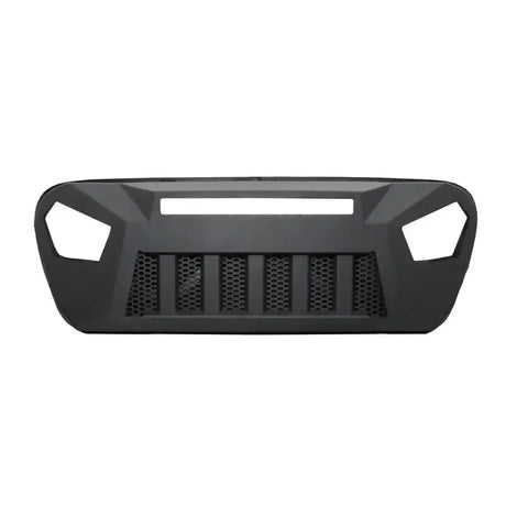 Black JL09T Trailfx Jeep JL aluminum grille with headlight openings for rugged look
