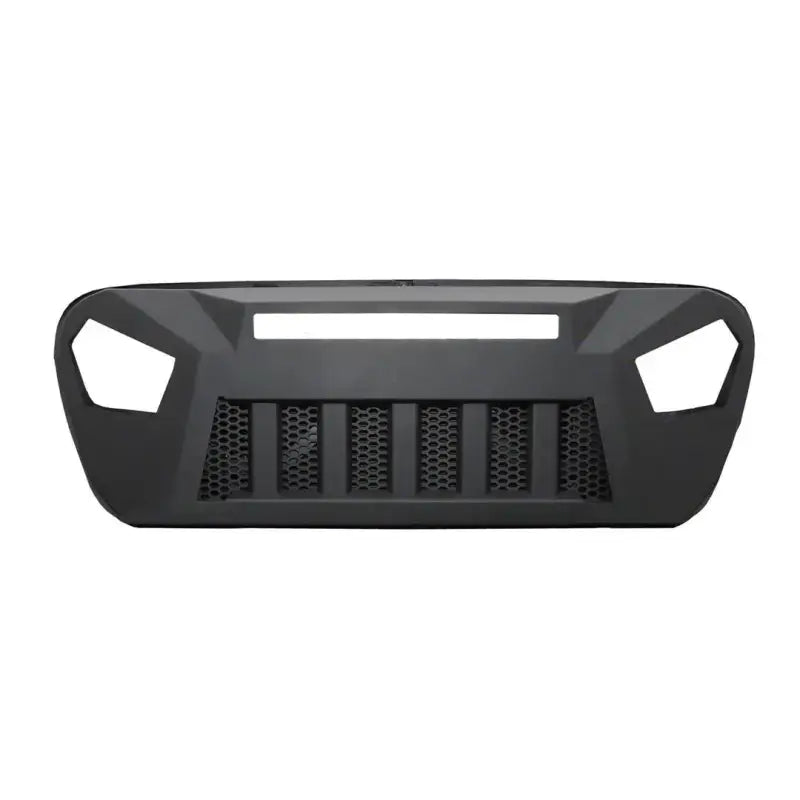 Black JL09T Trailfx Jeep JL aluminum grille with headlight openings for rugged look