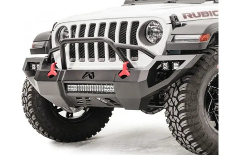 Fab Fours Vengeance W/ Pre-Runner on Jeep JL18-D4652-1, showing aggressive pre-runner styling and sleek black finish.
