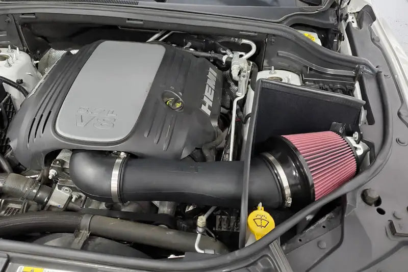 JLT 11-20 Dodge Durango/Jeep Grand Cherokee 5.7L Black Textured Cold Air Intake Kit w/Red Filter - Truck & Automotive