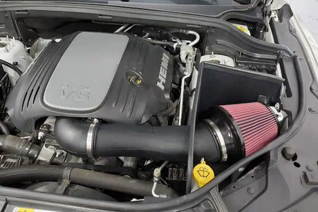 JLT 11-20 Dodge Durango/Jeep Grand Cherokee 5.7L Black Textured Cold Air Intake Kit w/Red Filter - Truck & Automotive