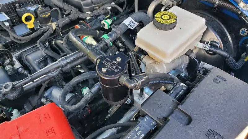 JLT 2021.5-2022 Ford Bronco 2.3L EcoBoost Oil Separator 3.0 Passenger Side - Black Anodized - Truck & Automotive