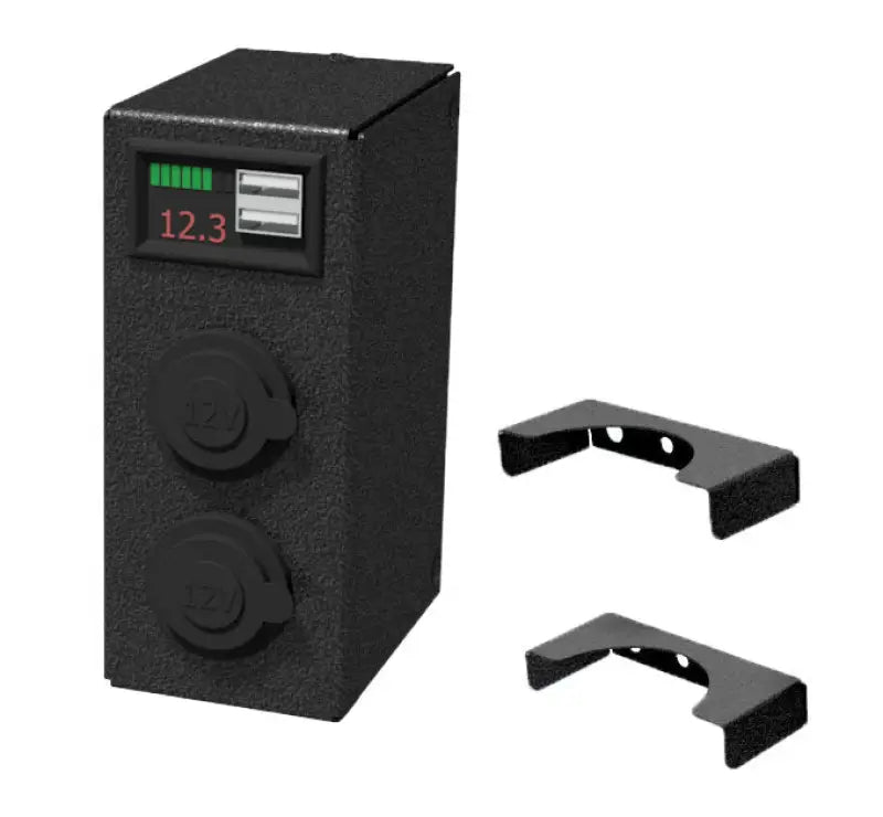 Black Mor RYDE Power Panel with mounting brackets for ryde power setups