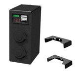 Black Mor Ryde Power Panel with mounting brackets for Ryde Power Panel setups