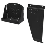 Black metal mounting brackets for Mor Ryde Jerry Can Mount accessory