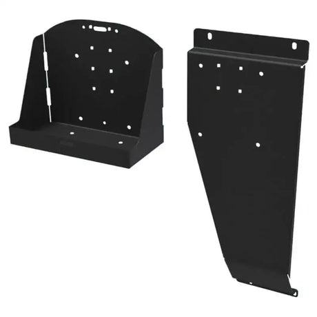 Black metal mounting brackets for Mor Ryde Jerry Can Mount accessory