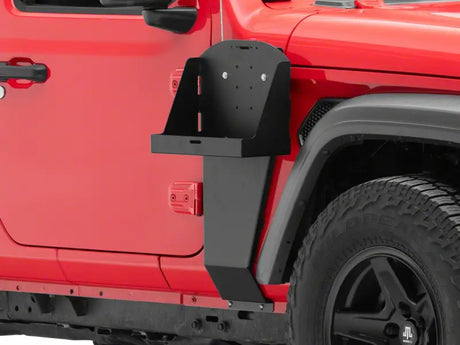 Black metal off-road vehicle accessory Mor Ryde Jerry Can Mount for rugged gear