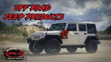 White off-road Jeep with Mor RYDE Mor RYDE Jerry Can Mount on JP54-064Ryde Jerr