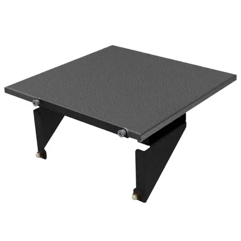 Dark gray textured shelf with black brackets for Mor Ryde Trail kitchen setup