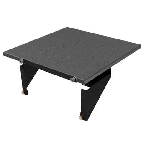 Dark gray textured shelf with black brackets for Mor Ryde Trail kitchen setup