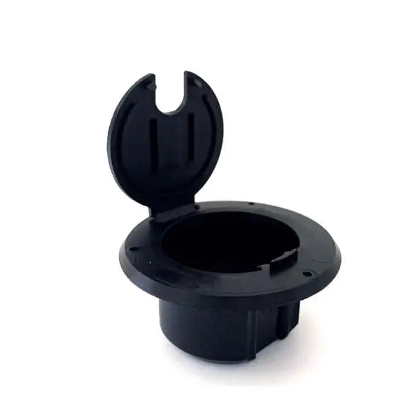 JR Products Easy To Install Electrical Cord Hatch S-23-12-A - Black Round Cable 30 Amp