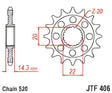 JTF406.16 Front Cs Sprocket Steel 16t 520 Bmw - Countershaft