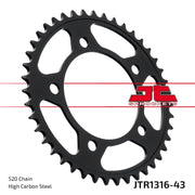 JTR1316.43 Rear Sprocket Steel 43t 520 Hon