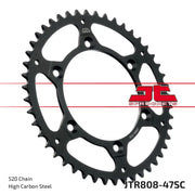 JTR808.47SC Rear Sprocket Steel 47t 520 Kaw/Suz 