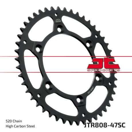 JTR808.47SC Rear Sprocket Steel 47t 520 Kaw/Suz 