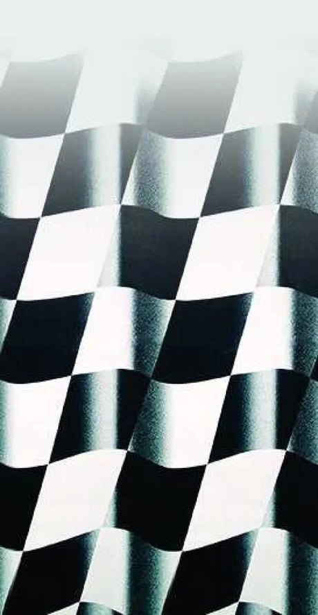 JU149A00 Vinyl Awning Fabric Checkered Flag Dune 14' 80149A00 - RV and Auto Parts