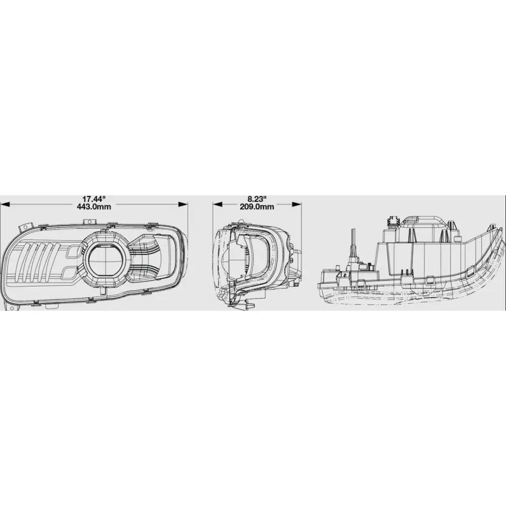 JW Speaker 0557161 Headlight Assembly - Black